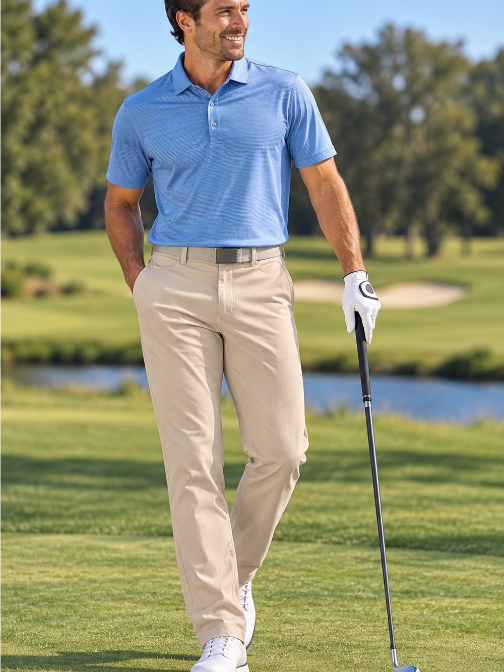 Maide by Bonobos Men's Tan Golf Chinos